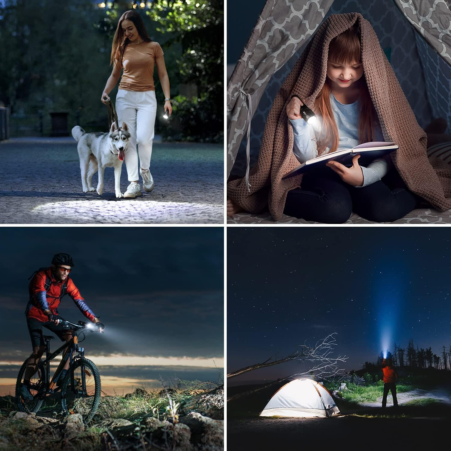 Lepro 2-Packs LED Flash Light LE1000 High Lumens, Mini Multifunction Tactical Flashlight , Zoomable, Waterproof, Adjustable Brightness, for Camping, Outdoor and Emergency Use (AAA Batteries Included) - Image 8