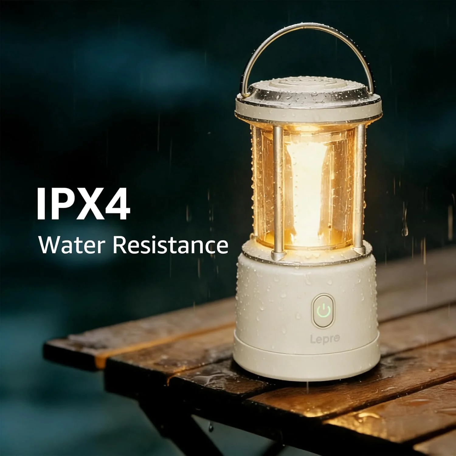 Lepro 2000LM LED Camping Lantern Rechargeable, Waterproof Tent Light with 5 Light Modes, Camping Essentials, Portable Lantern Flashlight for Camping, Emergency Light, Power Outage, USB Cable Included - Image 7
