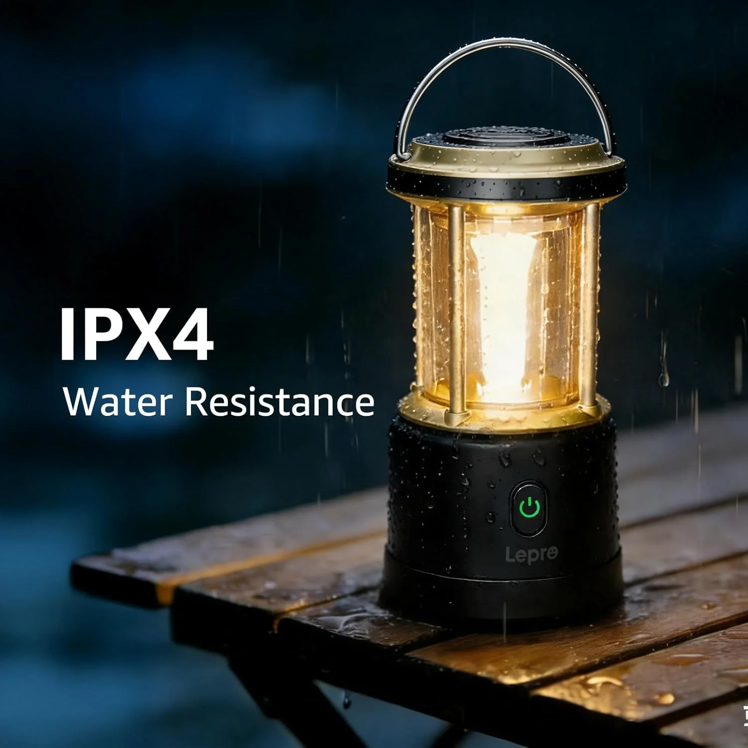 Lepro 2000LM LED Camping Lantern Rechargeable, Waterproof Tent Light with 5 Light Modes, Camping Essentials, Portable Lantern Flashlight for Camping, Emergency Light, Power Outage, USB Cable Included - Image 7