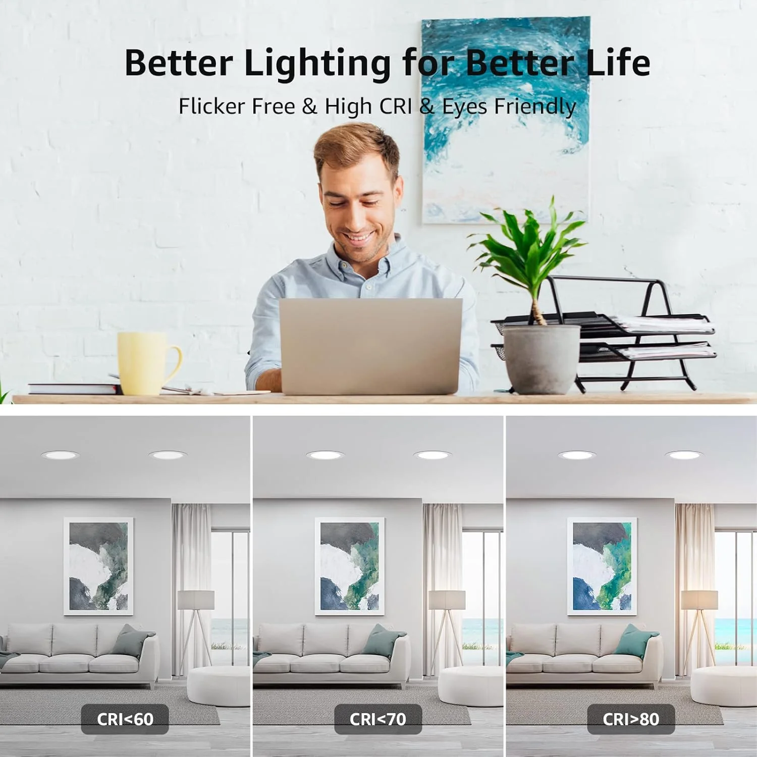 Lepro LED Recessed Lighting Daylight White - Image 4