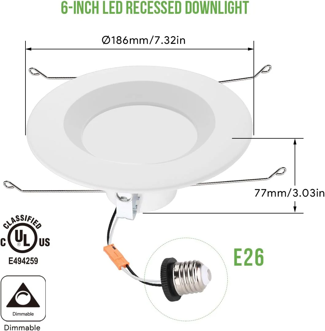 Lepro 8 Pack 6 Inch LED Downlight - Image 7