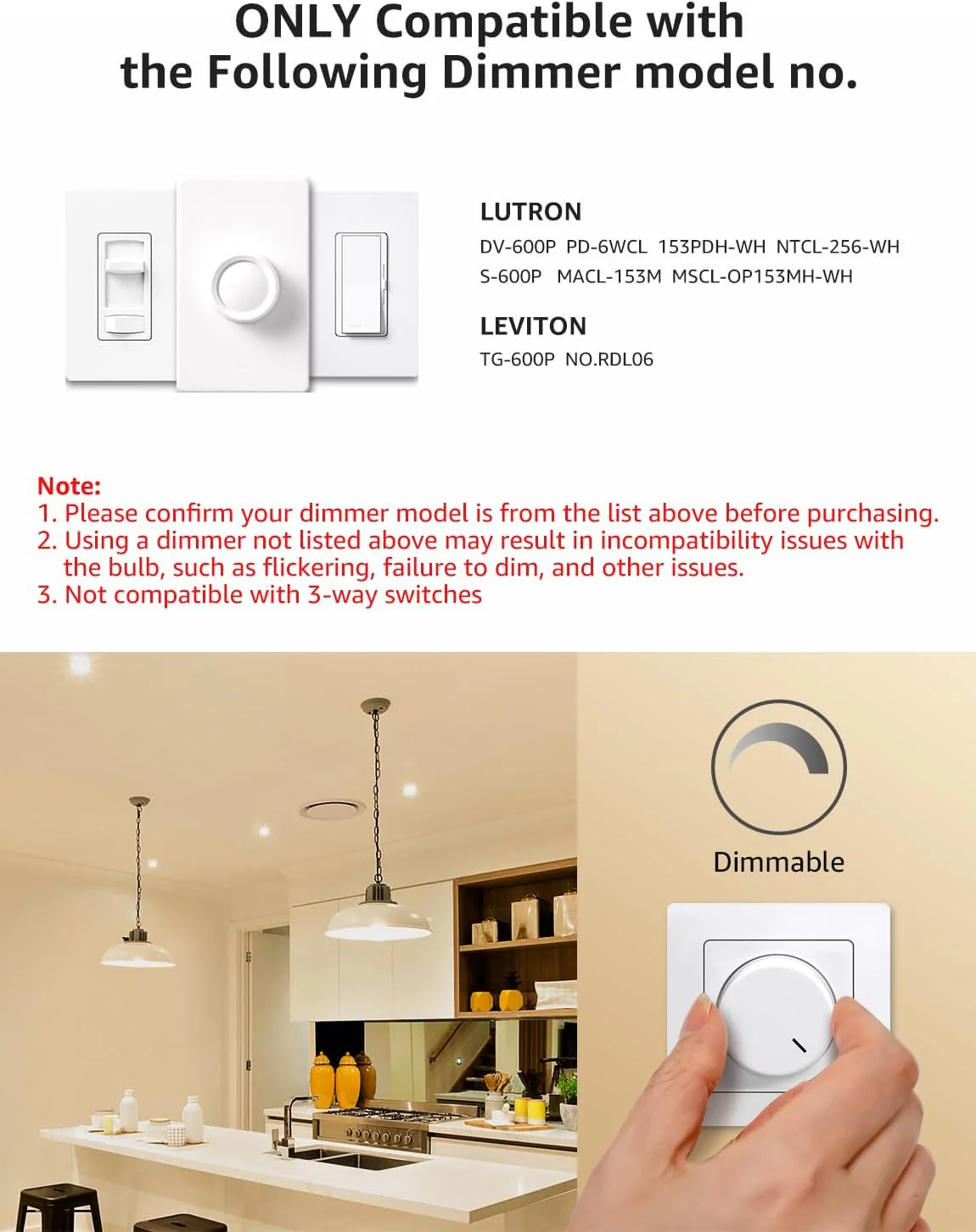Lepro A19 Dimmable LED Light Bulbs, E26 Base, 14W (100W Equivalent), 1500 Lumens, 2700K Warm White, UL Listed - Image 3