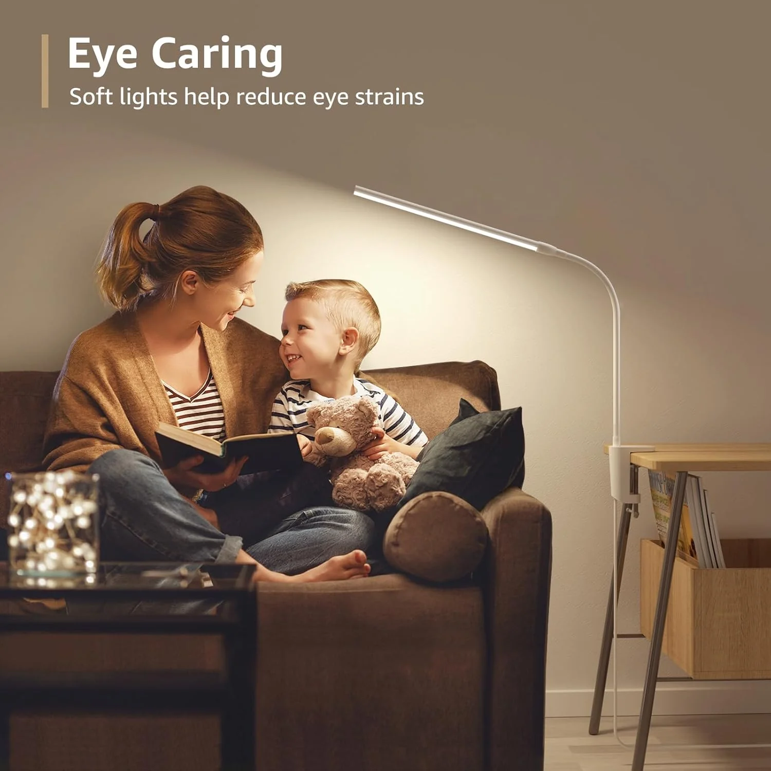 Lepro Clamp Desk Lamp (Dimmable, White/Black, Eye-Caring Reading Light) - Image 4