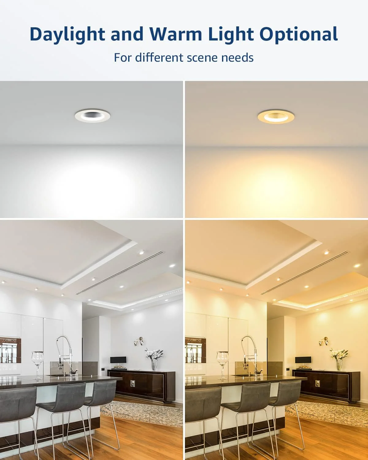 Lepro GU10 LED Light Bulbs, Non-Dimmable, 4W (35W Equivalent), 5000K Daylight, 100° Flood Beam - Image 7