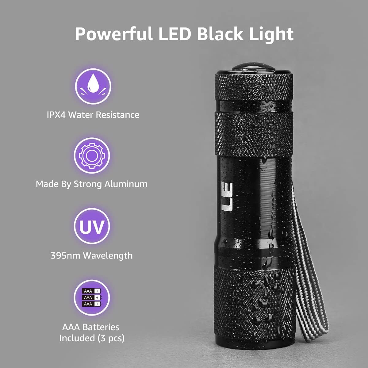 Lepro LE Black Light Flashlight - Image 3