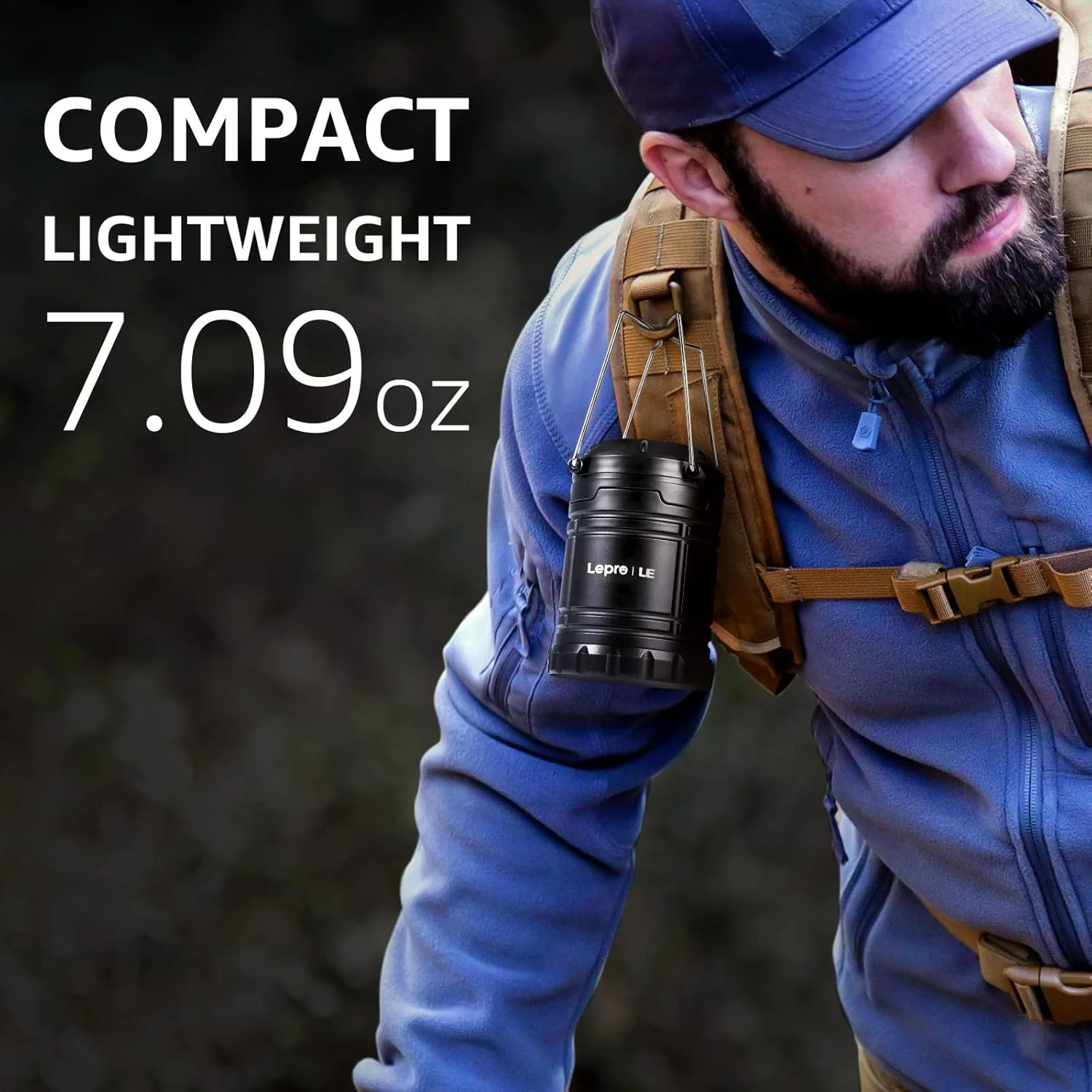 Lepro LED Camping Lantern (190 lm, AA Battery Powered, Waterproof) - Image 2