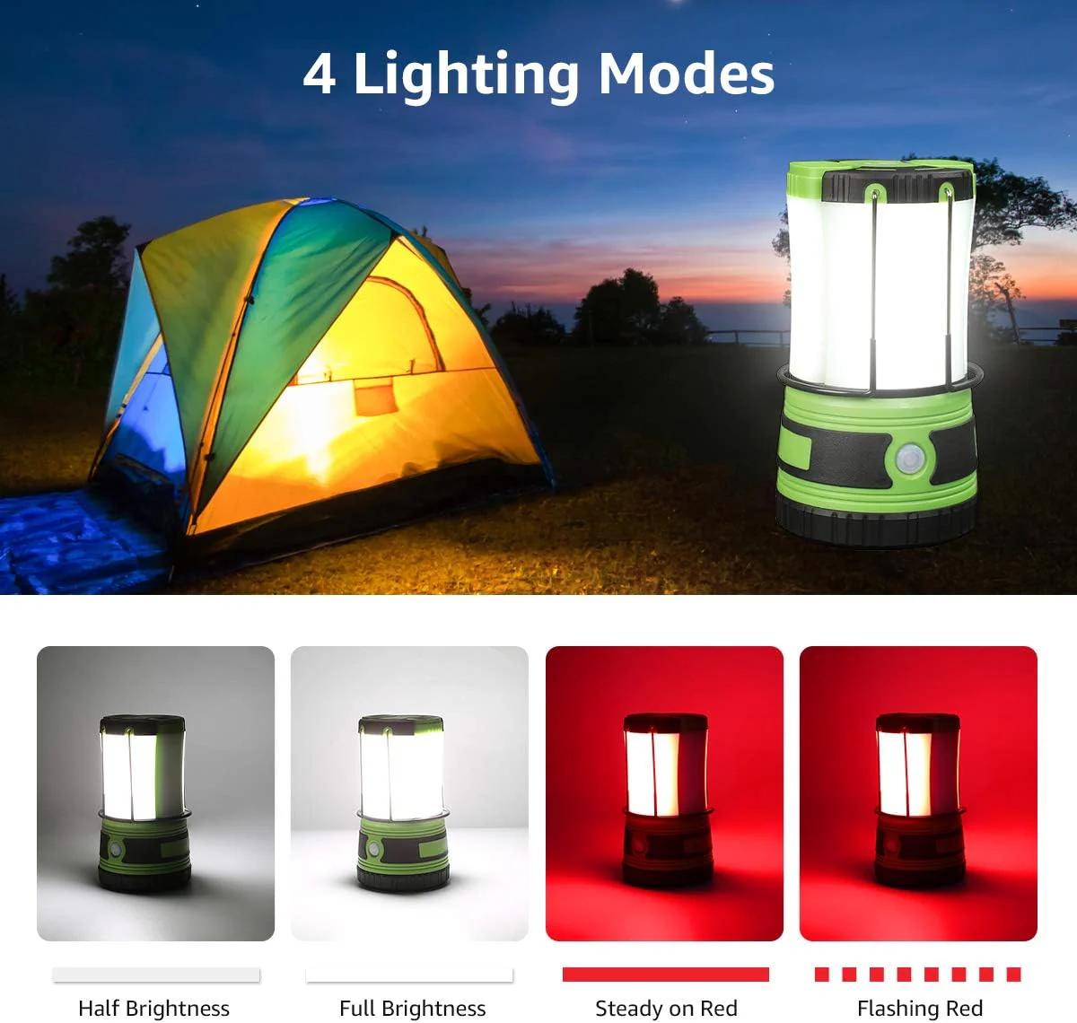 Lepro LED Camping Lantern Rechargeable or Battery Powered - Image 2