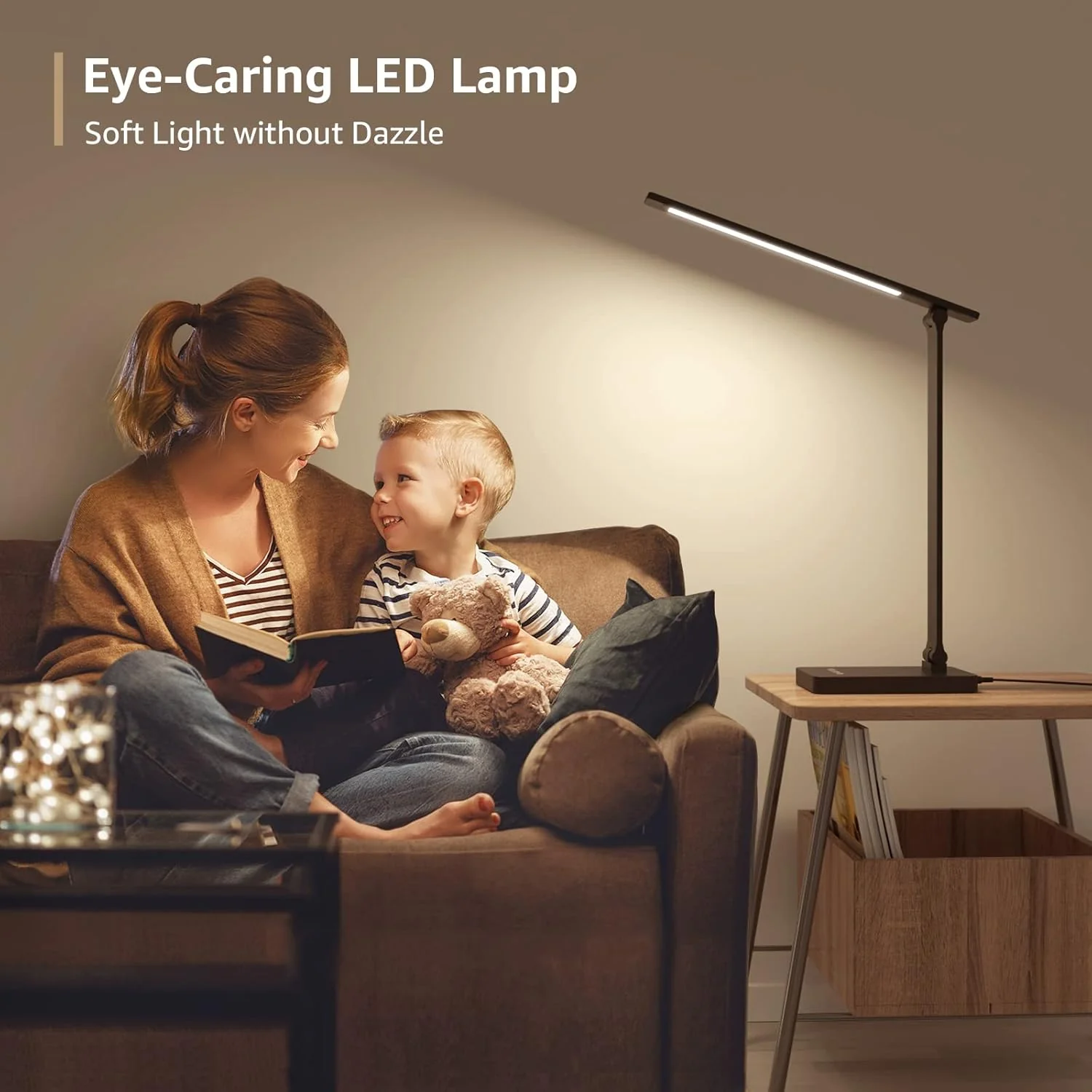 Lepro LED Desk Lamp (Dimmable, Black, with USB Charging Port) - Image 9
