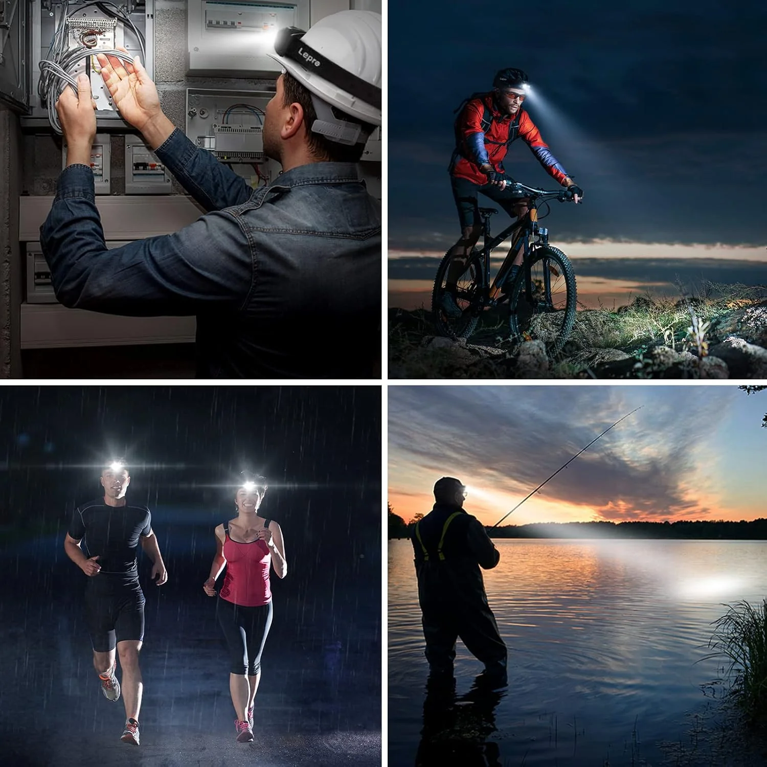 Lepro LED Rechargeable Headlamp Flashlights with Motion Sensor （2-Pack） - Image 7