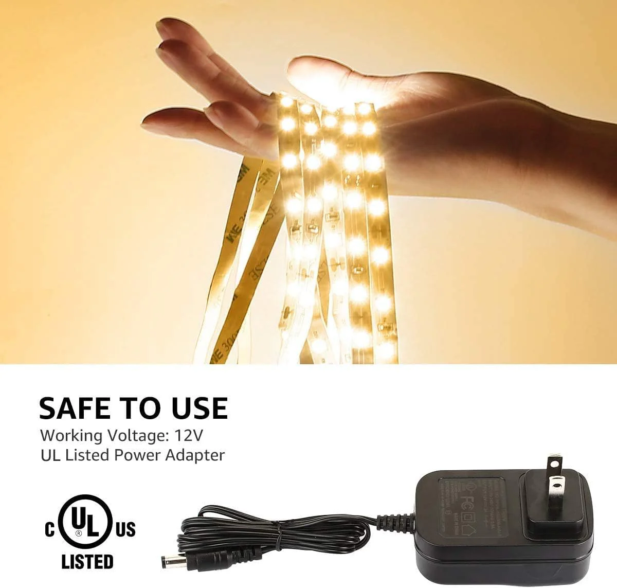 Lepro LED Strip Light (Strong 3M Adhesive, Warm White) - Image 6