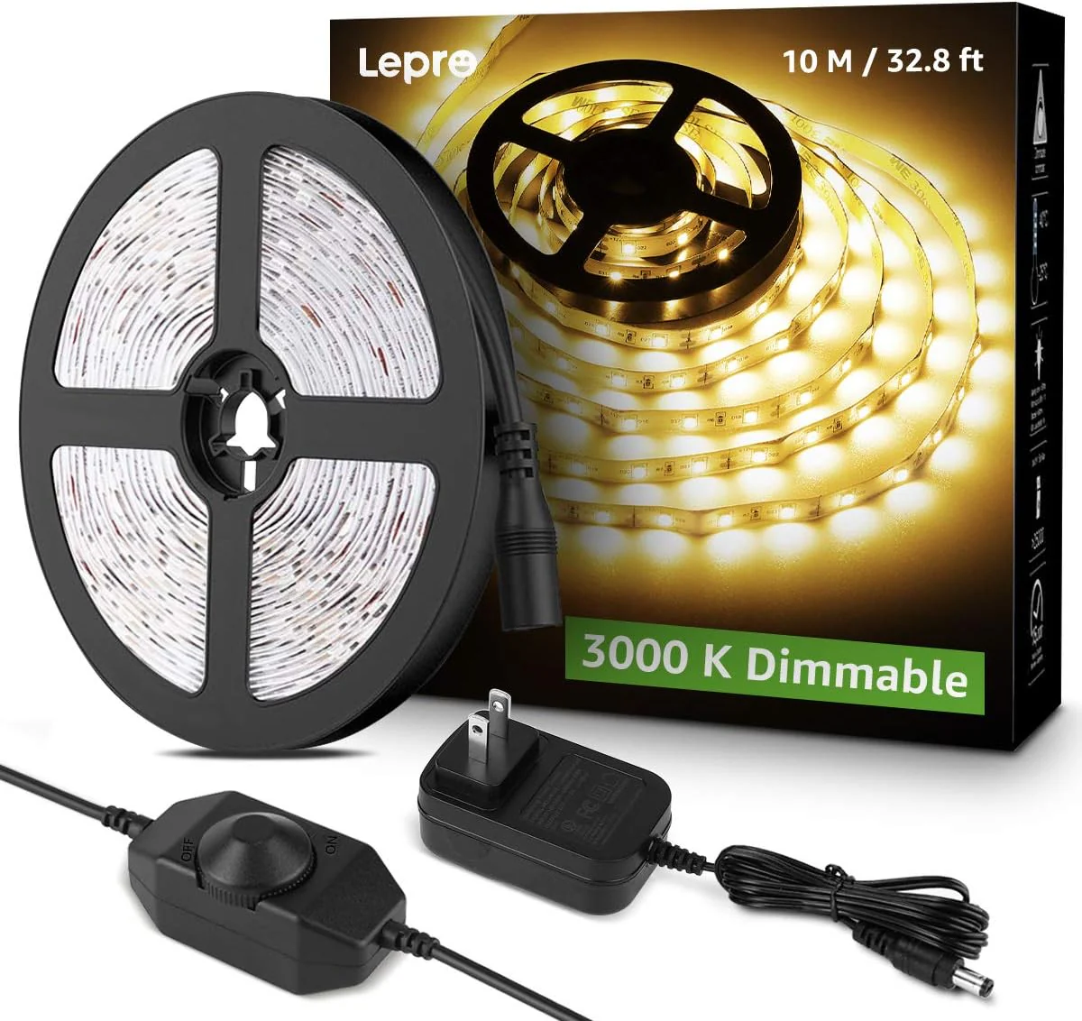Lepro LED Strip Light (Strong 3M Adhesive, Warm White) - Image 9