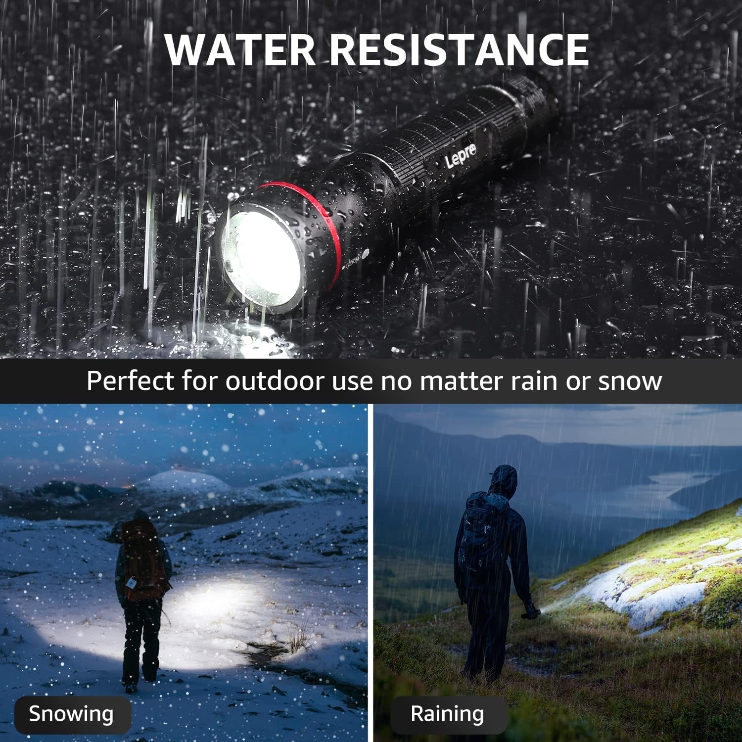 Lepro LED Tactical Flashlight - Image 5