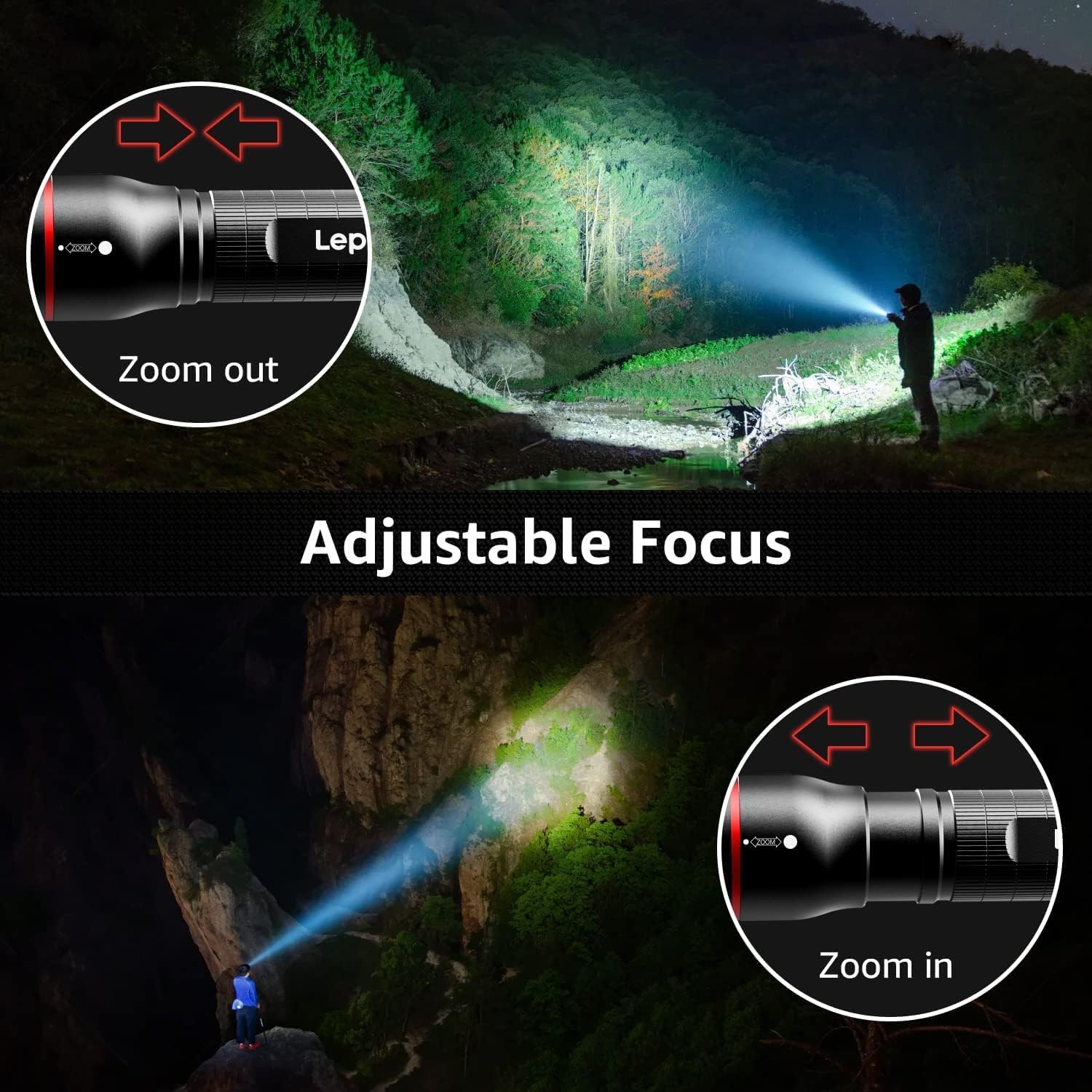 Lepro LED Tactical Flashlight (AA Battery) - Image 3