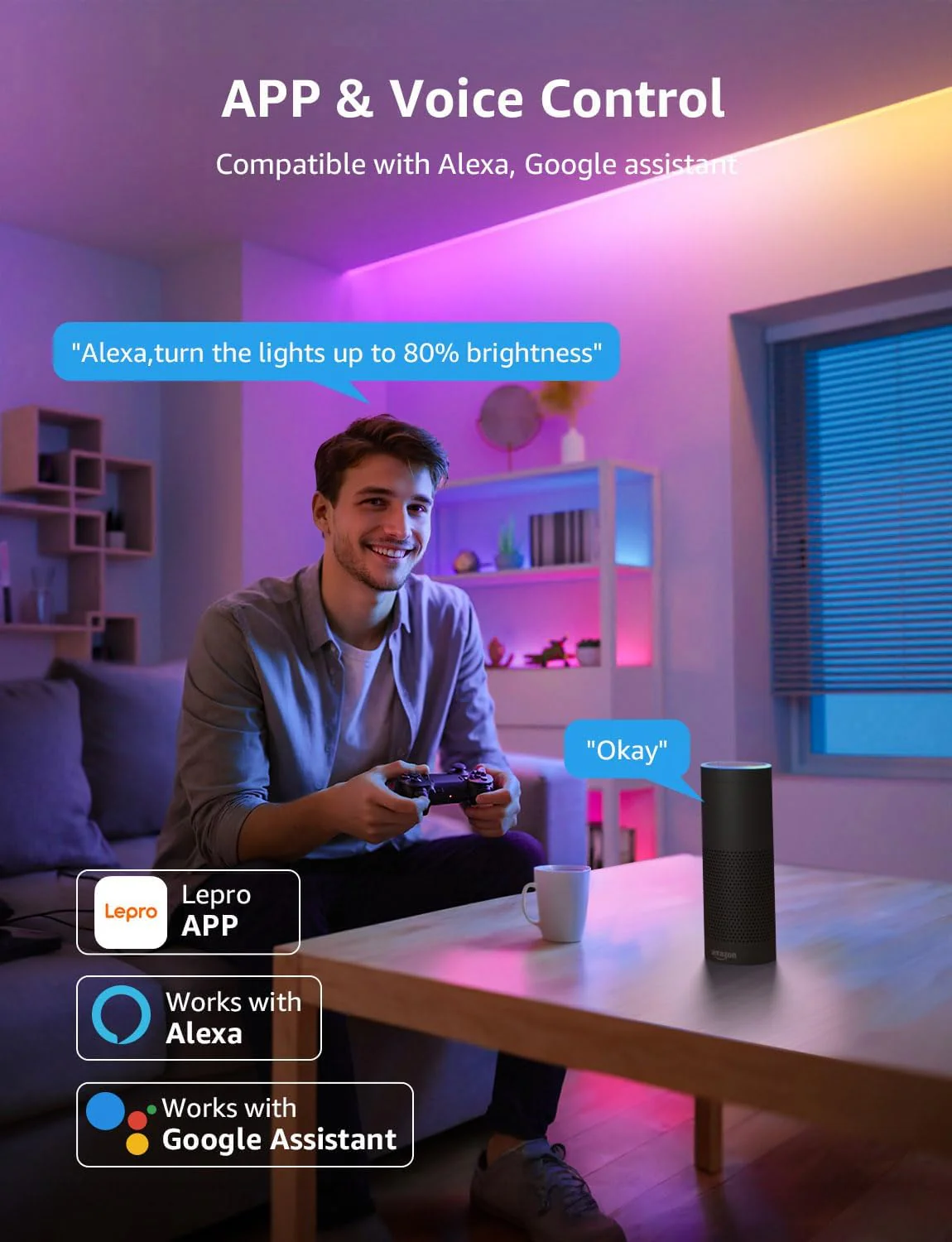 Lepro S1 Smart LED Strip Lights with AI Features - Image 6