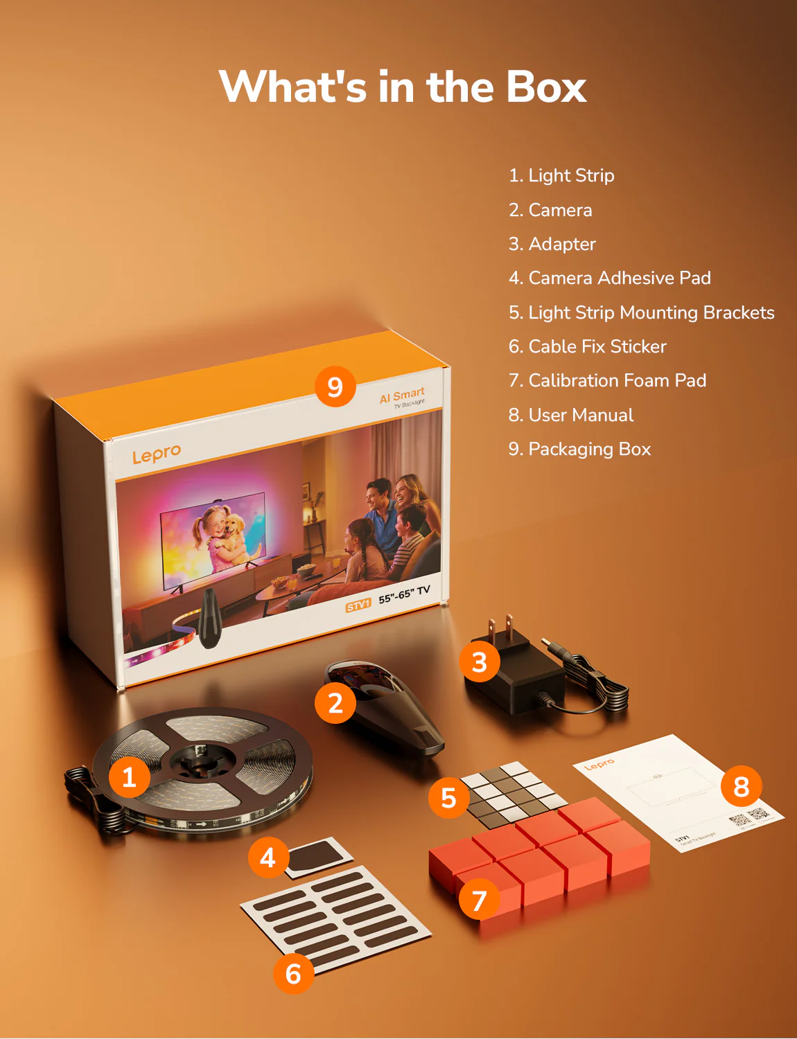 Lepro STV1 AI-Powered Smart TV Backlight with LightIMS™ Real-Time Color Sync - Image 11