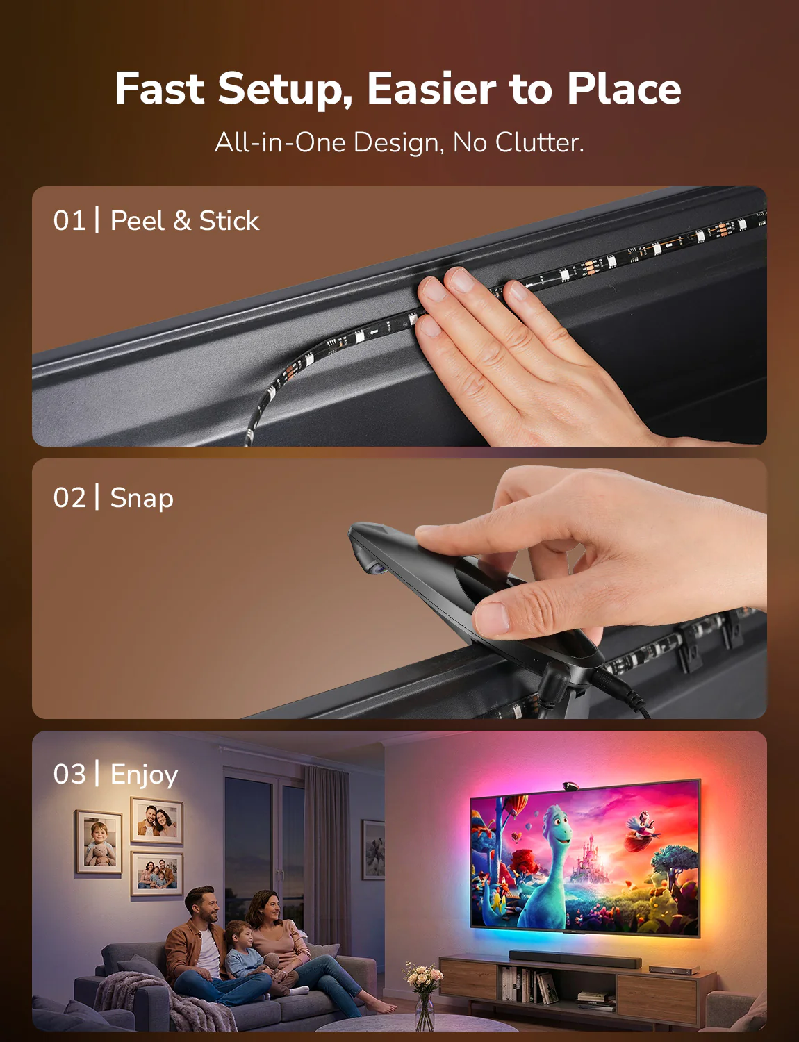 Lepro STV1 AI-Powered Smart TV Backlight with LightIMS™ Real-Time Color Sync - Image 4