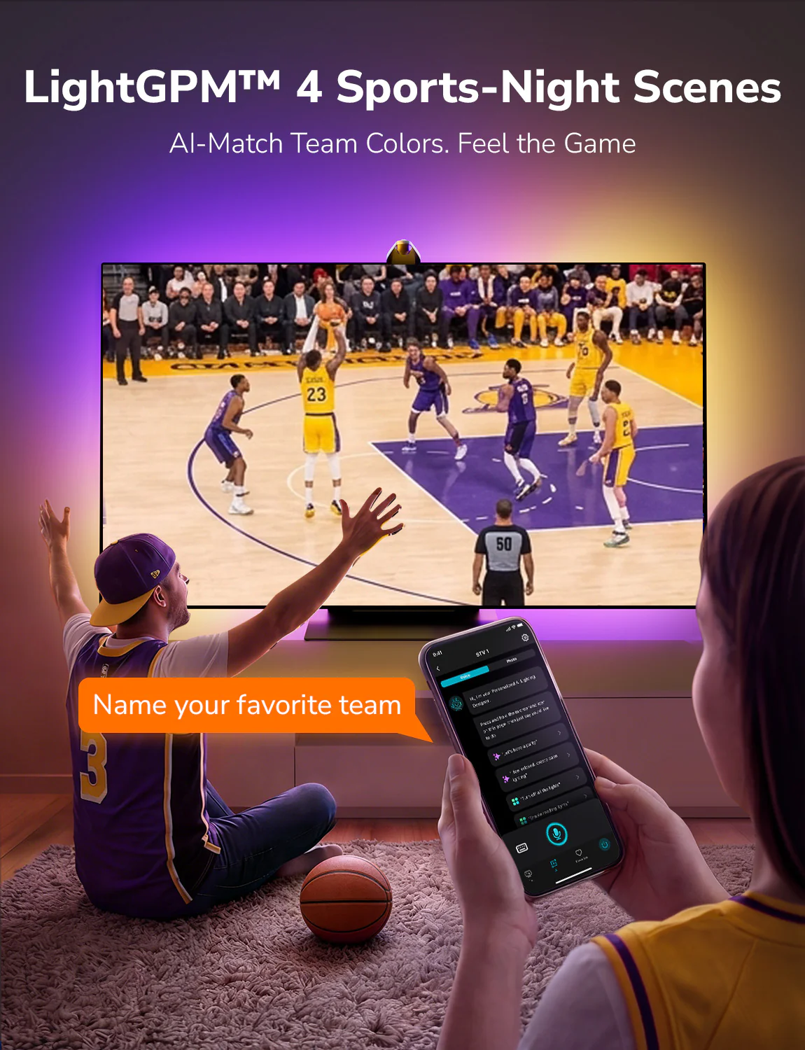 Lepro STV1 AI-Powered Smart TV Backlight with LightIMS™ Real-Time Color Sync - Image 5