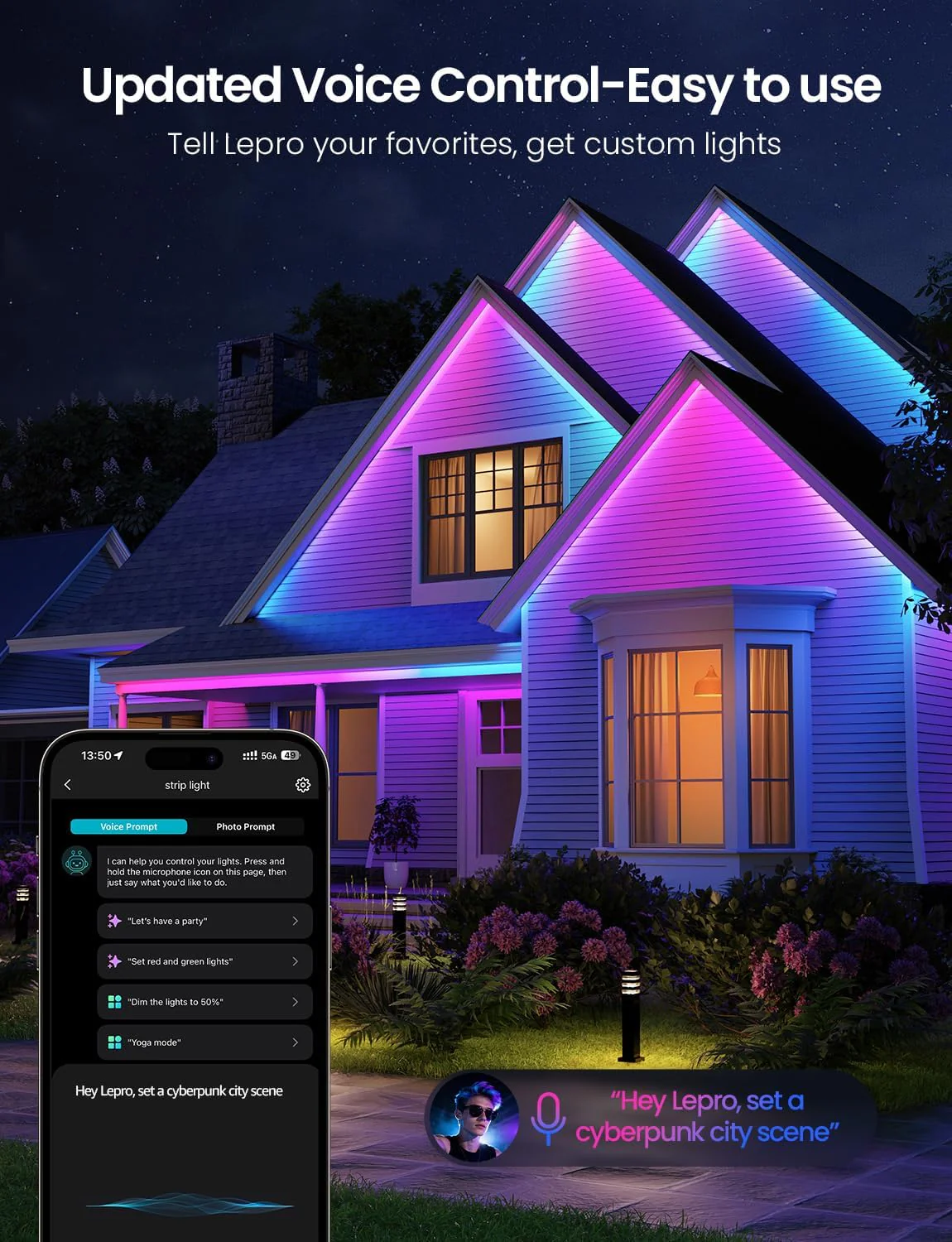 Lepro SW1 AI Smart Outdoor LED Strip Lights - Image 4