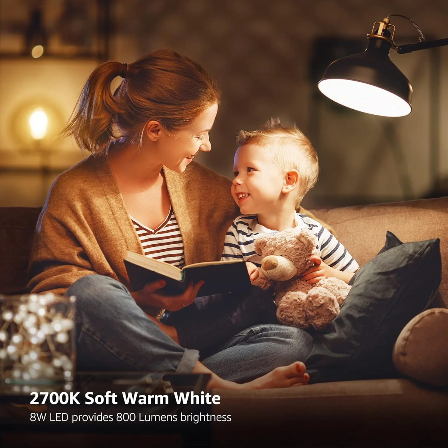 Lepro A19 Vintage LED Filament Bulbs, Dimmable, E26 Base, 8W (60W Equivalent), 800 Lumens, 2700K Warm White, Clear Glass - Image 5