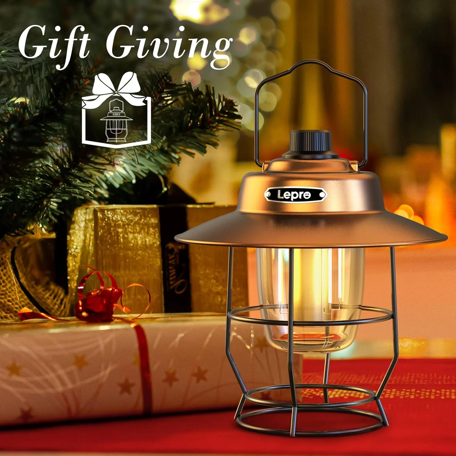 Lepro Vintage Rechargeable LED Camping Lantern - Image 9