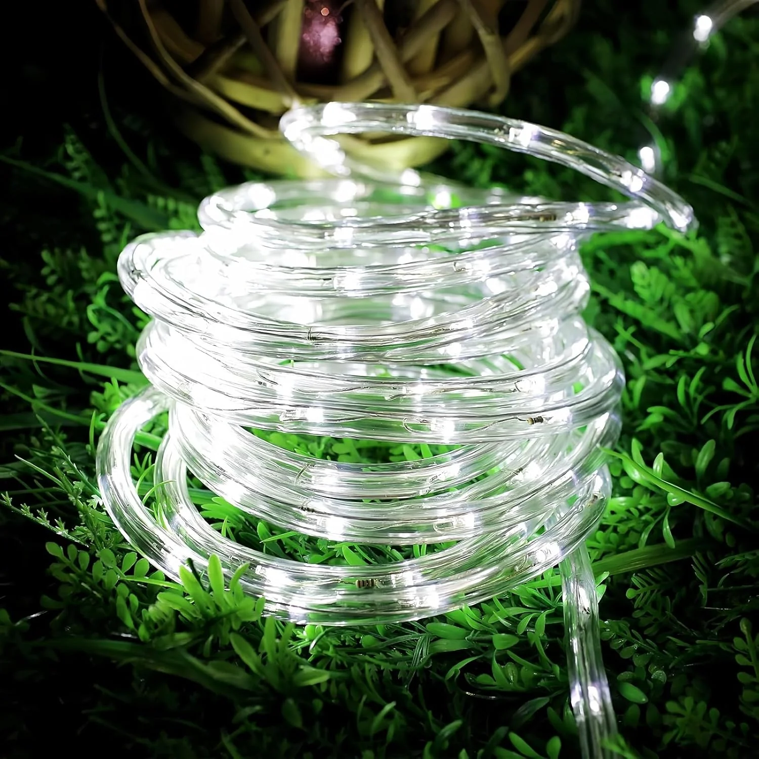 Lighting EVER Outdoor Rope Lights Cool White 6000K 33ft 240 LED - Image 2