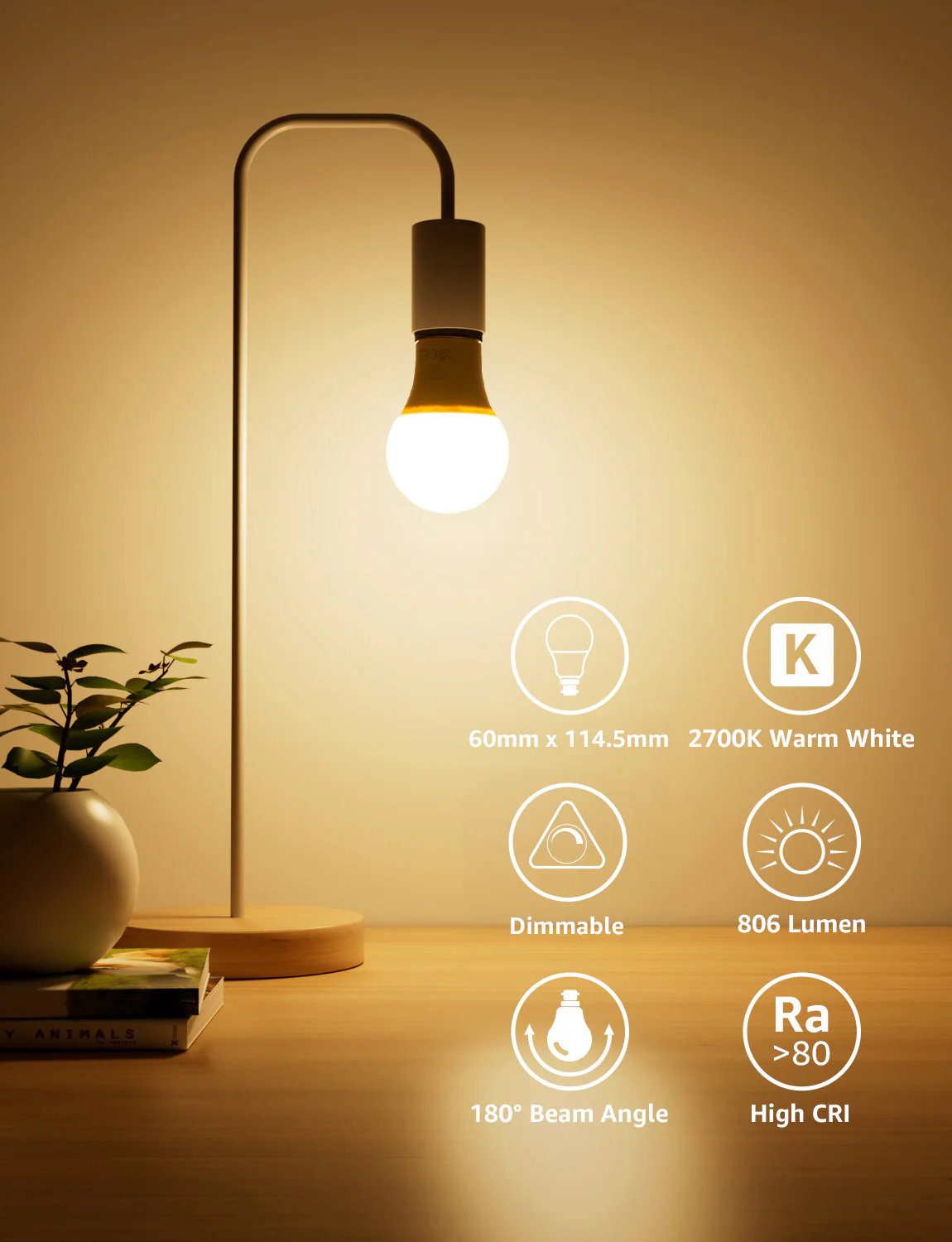 LightVioce A19 Dimmable LED Light Bulbs - Image 5