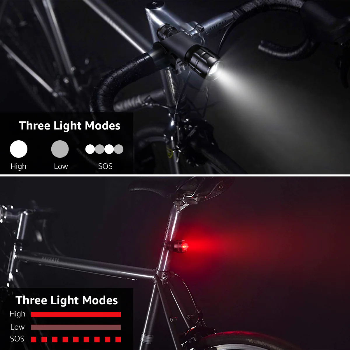 LightVioce LED Bike Light Set - Image 6