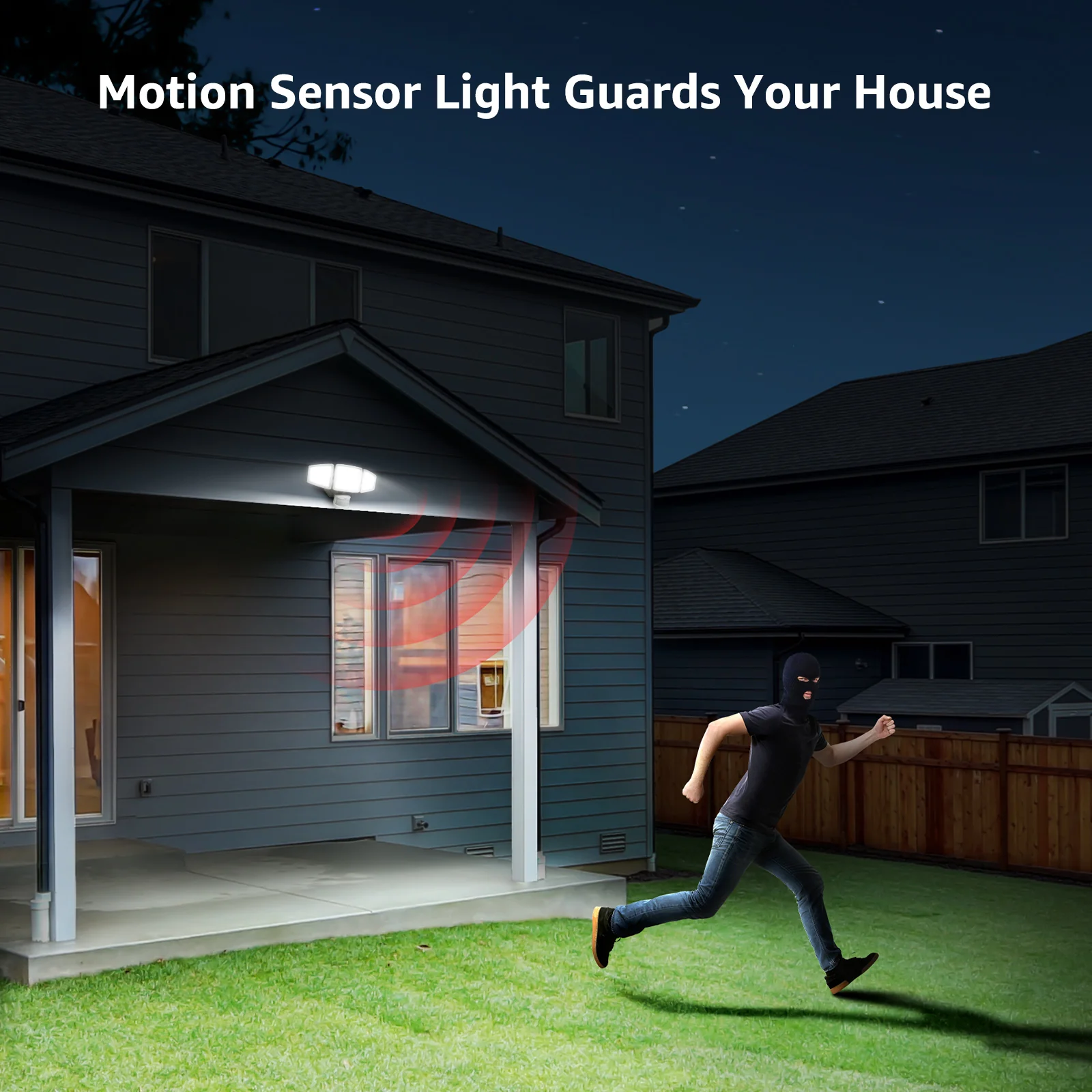 LightVioce Outdoor Motion Sensor LED Security Lights - Image 10